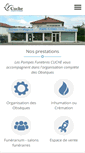 Mobile Screenshot of pompes-funebres-cuche.com